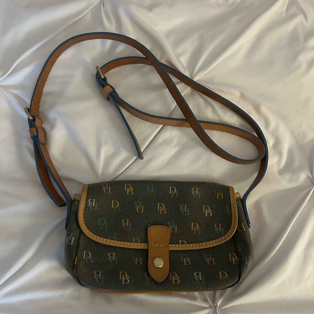 Dooney & Bourke Black and Brown Crossbody Bag